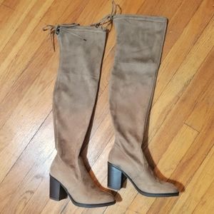 Tan Over the Knee Boots